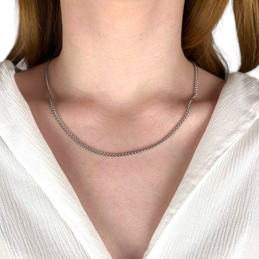 Minimalistiskt kedjehalsband | Rostfritt stål