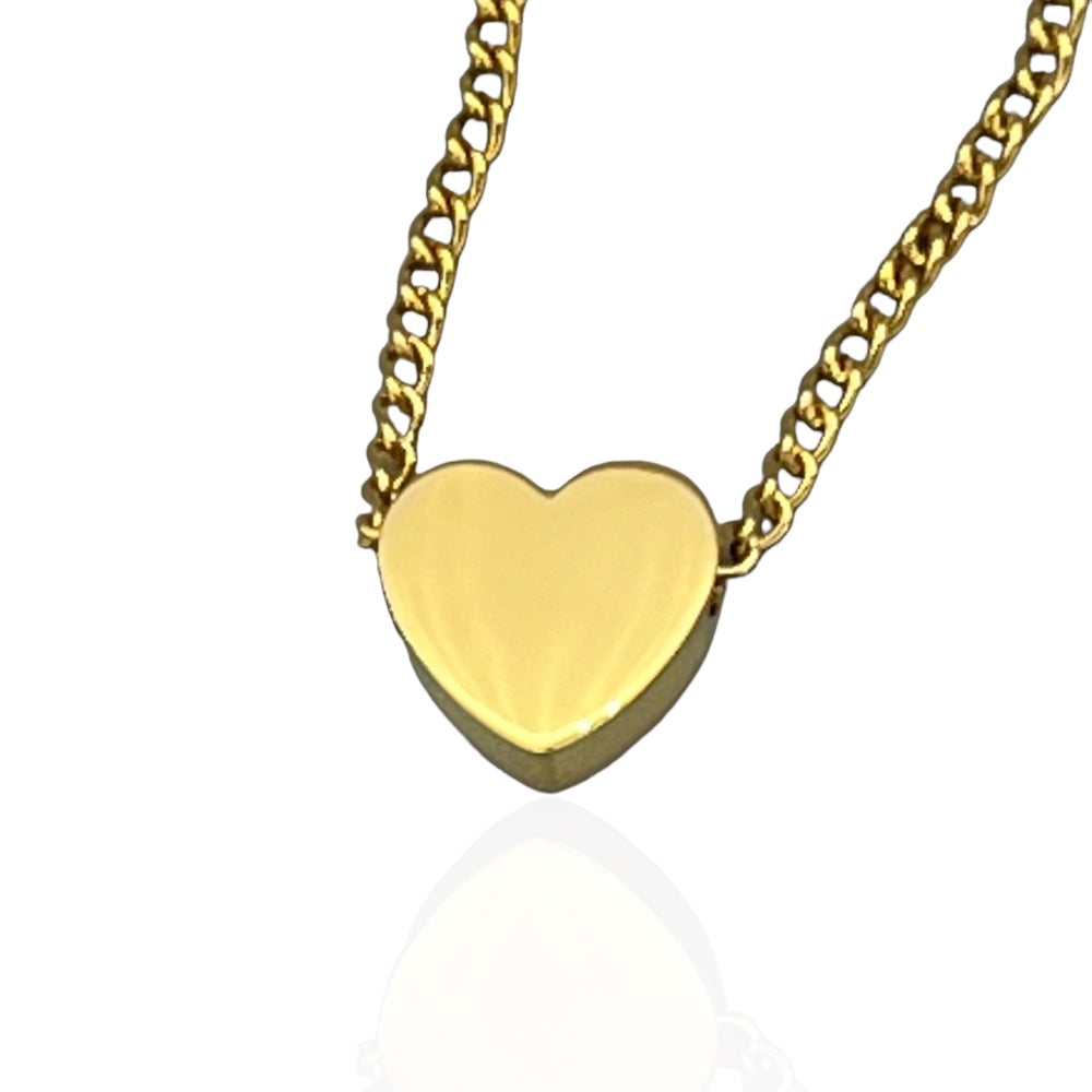 Litet hjärta - Halsband med hjärta| Guld & Silver