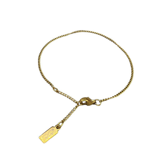 Minimalistiskt armband | 18k guldpläterat Rostfritt stål